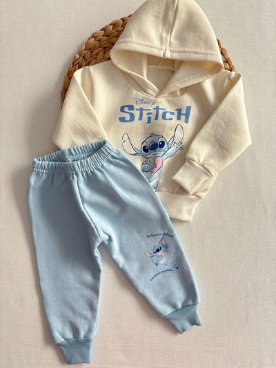 Conjunto Algodón Frisado Disney Stitch