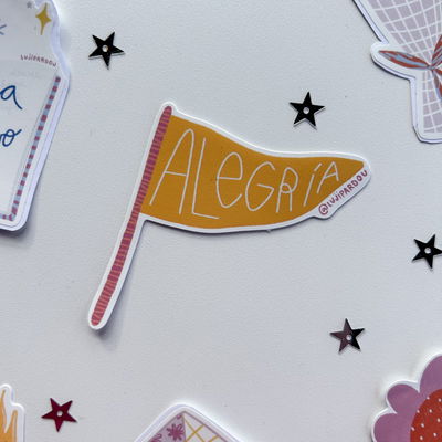 Sticker - Alegría como bandera