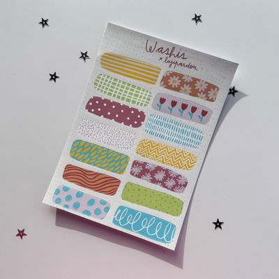 Plancha de sticker - Washis