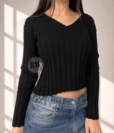 Sweater cuello v