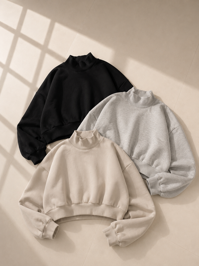 Buzo polera cropped 