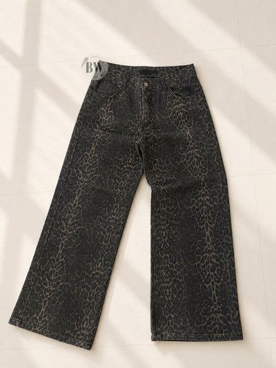 Jean animal print