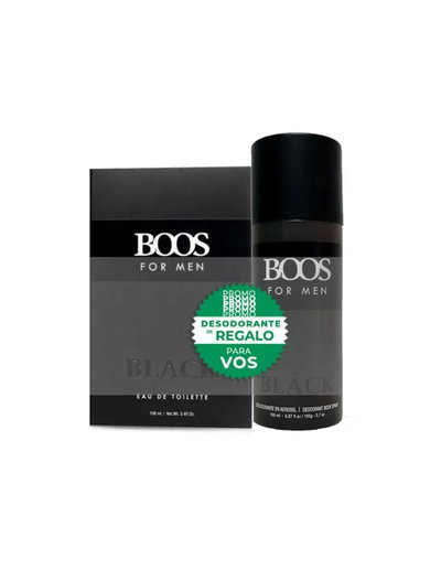 BOOS BLACK SET PERFUME + DEO 