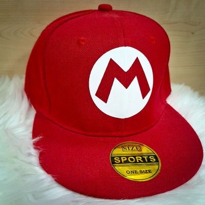 Gorra Plana Rojo Super Mario Bros