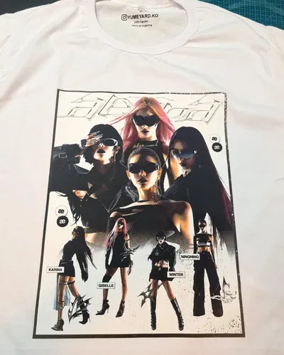 Remera Algodón Personalizado Aespa alternativa 3