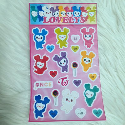 Stickers Plancha papel A5 Twice Lovely
