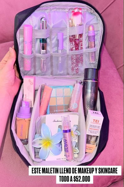 mega bolso lleno de makeup!