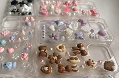 charms para celular con pegamento doble faz!