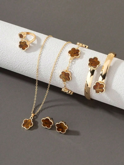 Set bijou trebol PREMIUM cobre