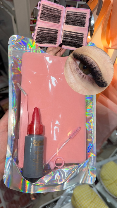 Combo pestañas holografico 1