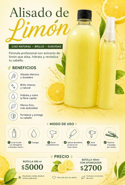 alisado de limon extra fuerte 🍋