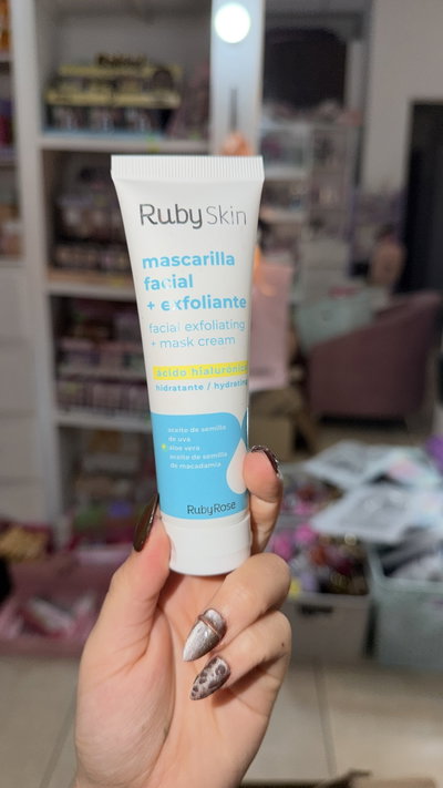 Mascarilla y exfoliante facial ruby skin