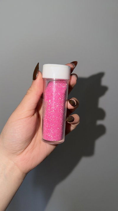 Glitter volatil hipoalergenico rosa