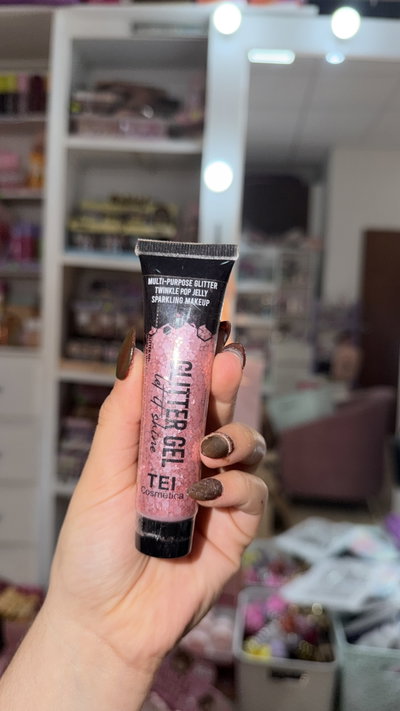 Glitter gel tei