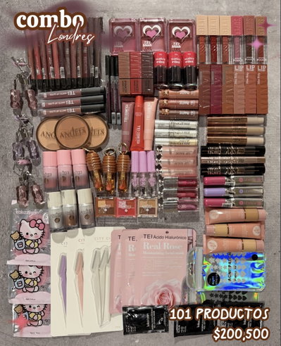 MAXI COMBO DE MAQUILLAJE 101 productos