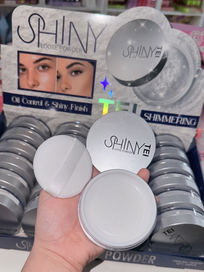 Polvo translucido + borla shinny tei XL