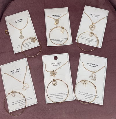 Set collar + pulsera dijes
