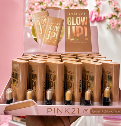 base en crema pink 21 alta cobertura!