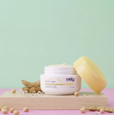 🍯Crema facial vit e y extractos de soja MELY