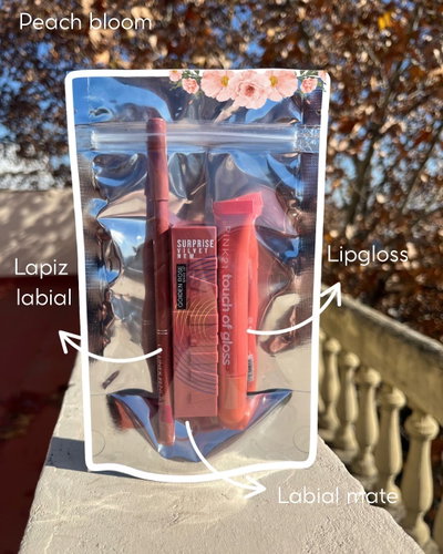 Lip combo peach bloom 🍑