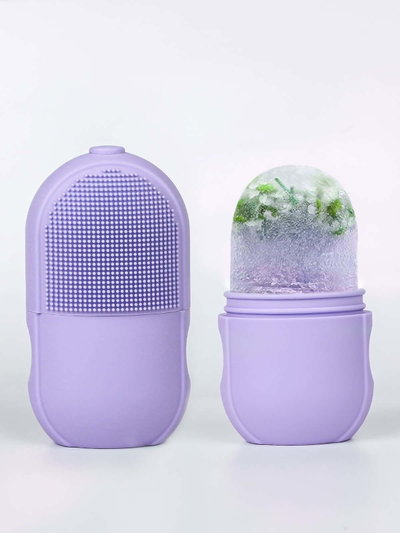 molde piedra de hielo + exfoliante facial