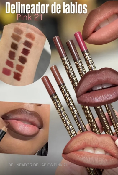 Delineador golden labial pink 21