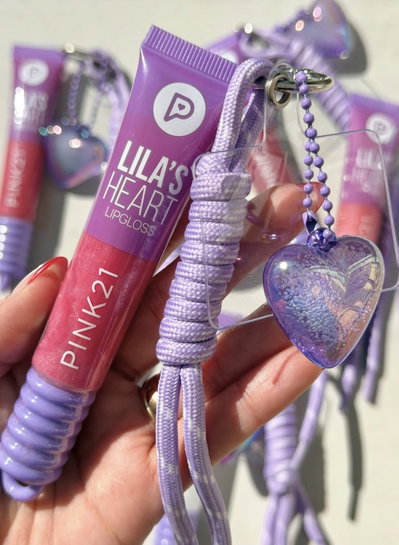 Gloss lila’s heart con llavero pink 21