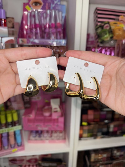 Aros argolla dorados virales