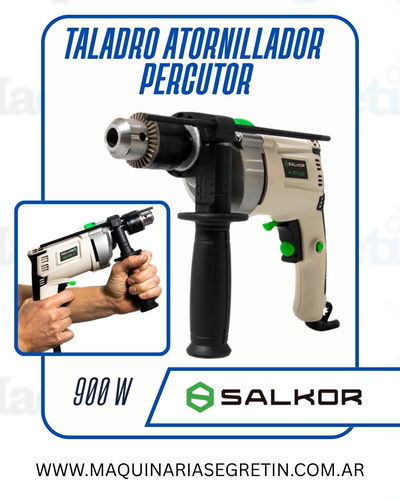 TALADRO PERCUTOR ATORNILLADOR - SALKOR 