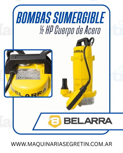 BOMBA SUMERGIBLE REFORZADA 1/2 HP