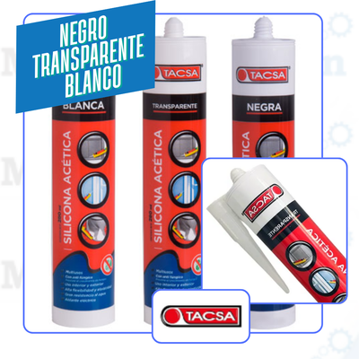 SILICONA CARTUCHO ACETICA - TACSA