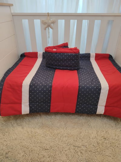 Acolchado + Chichonera corta - Cuna Charriot OUTLET