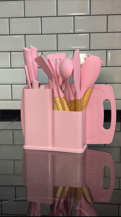 🍴✨ Set de Cocina Completo – 19 piezas (resistentes a altas temperaturas)