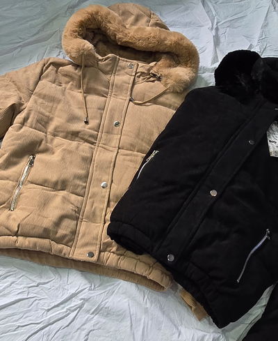 Campera de Corderoy Mujer con Capucha de Peluche – Súper Abrigada