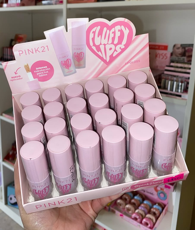 Brillo Labial Multi-uso Lip Gloss Fluffy Lips PINK 21