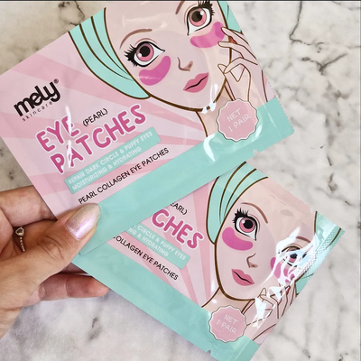 Parches para ojeras con colágeno perlado