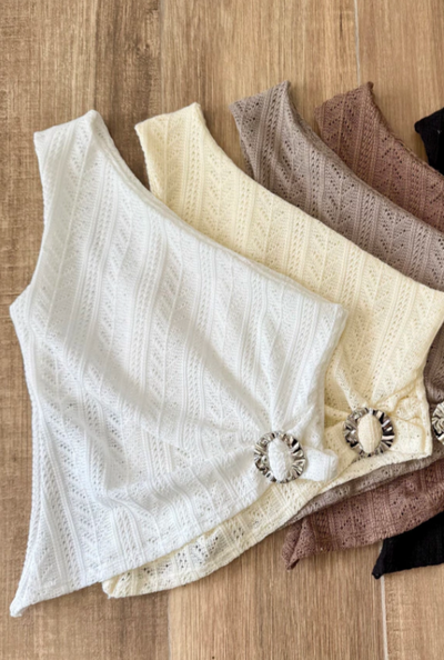 Top Crochet con apliques 🩷