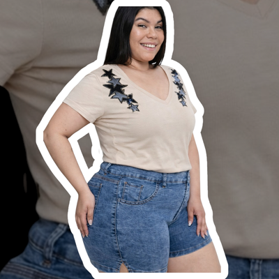 Short jean azul nevado tajo