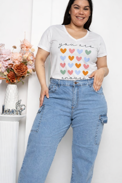 Wide Leg cargo celeste