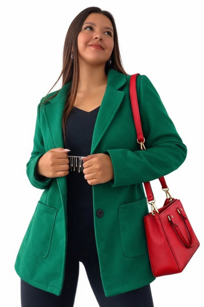 Saco de paño VERDE INGLÉS 