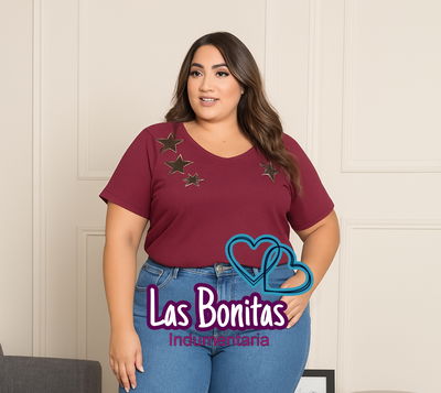 Remera lentejuelas Estrellas 💫