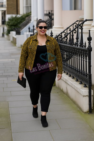 Campera animal print serpiente
