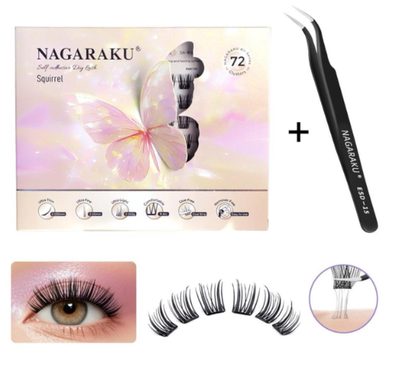 PESTAÑA ADHESIVA CON PINZA 003 nagaraku