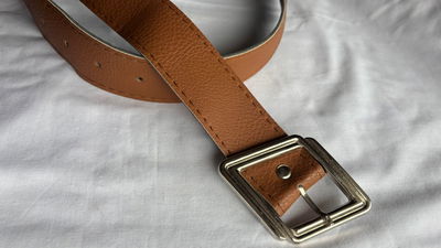 CINTO HEVILLA ROMBO- MARRON