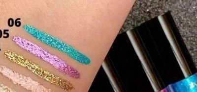 DELINEADOR GLITTER ROSA Y AZUL-RUBY ROSE