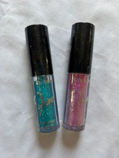 DELINEADOR GLITTER ROSA Y AZUL-RUBY ROSE
