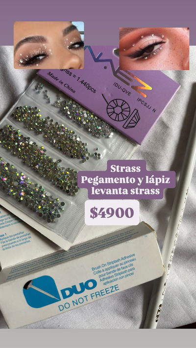 STRASS, PEGAMENTO Y LAPIZ LEVANTA STRASS