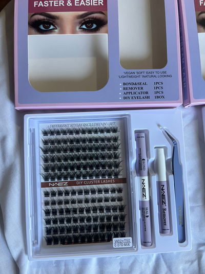 KIT PESTAÑA 02- T50 , REMOVEDOR, BOND , SELLADOR Y PINZA