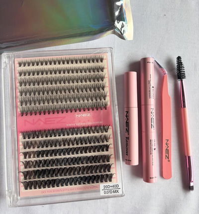 KIT PESTAÑAS, REMOVEDOR, BOND, SELLADOR Y PINZA