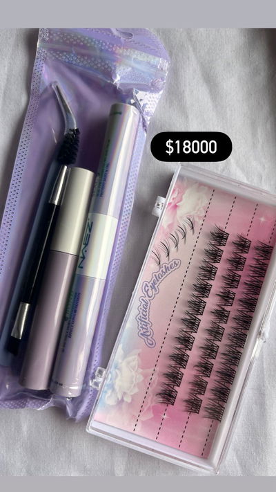 KIT REMOVEDOR, PEGAMENTO , SELLADOR, PINZA Y PESTAÑA